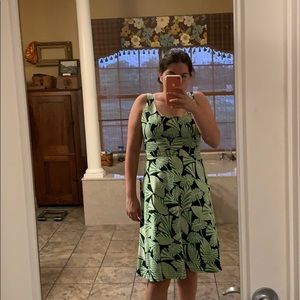 Tropical print dress